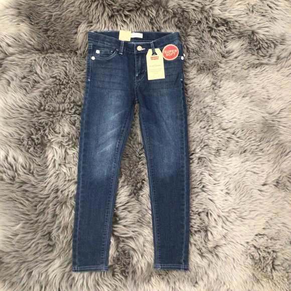 Levi's | Girl's 710 Super Skinny Girls Jeans | Blue | Size 6X - Picture 1 of 2